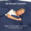 Cal King Size Flat Sheet - Hotel Quality Top Flat Bed Sheet Only - Ultra-Soft, Comfy, Breathable & Cooling - Fade & Wrinkle Free - Easy-Care, Stain & Shrink Resistant Bedding - Oeko-Tex - Navy Blue