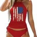 Womens Two-Piece Tankini Set Cow Skull with Leopard Print Sets Swimwear Tankini Top Sets Swimwear (Medium, Black)