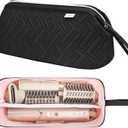 Leudes Hair Tools Travel Bag for Shark Flexstyle Carrying Case Portable Shark Hair Air Wrap Dryer Case Waterproof Dustproof Flat Curling Iron Travel Organizer (Black) (Size 467.17 cubic inches)