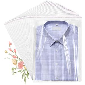 Cellophane Bags, 100 Pcs Resealable Clear Poly Bags for Clothes, Party Favors, Artwork & Decorative Wrappers(12x15)