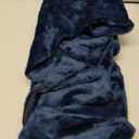 BEDELITE Flannel Pillowcases Standard Set of 2, Super Soft Fleece Pillow Case Cover with Zipper for Bedroom, Sofa, Couch,Luxury Cozy Fuzzy Velvet Pillow Shams for All Seasons(20x26 Inches, Navy)