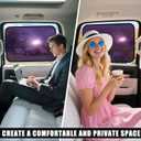 ZATOOTO Car Window Shades Semi-Transparent Cling Sunshade for Medium and Large Car Window Covers UV & Privacy Protection for Camping, Napping and Relaxing Auto Covers 2 Pack,20.87 * 13.78 in