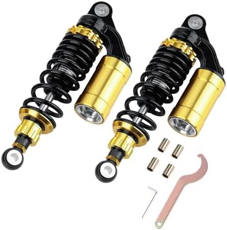 Universal 280mm Motorcycle Shock Absorbers Rear Suspension 2PCS 11 inch Compatible with Gokart Honda ATV CB Yamaha Gokart(Black)