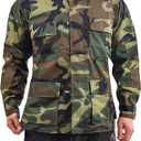 BACKBONE Mens Army Military Battle Dress Uniform BDU Shirt Camo Top Jacket, Size XL