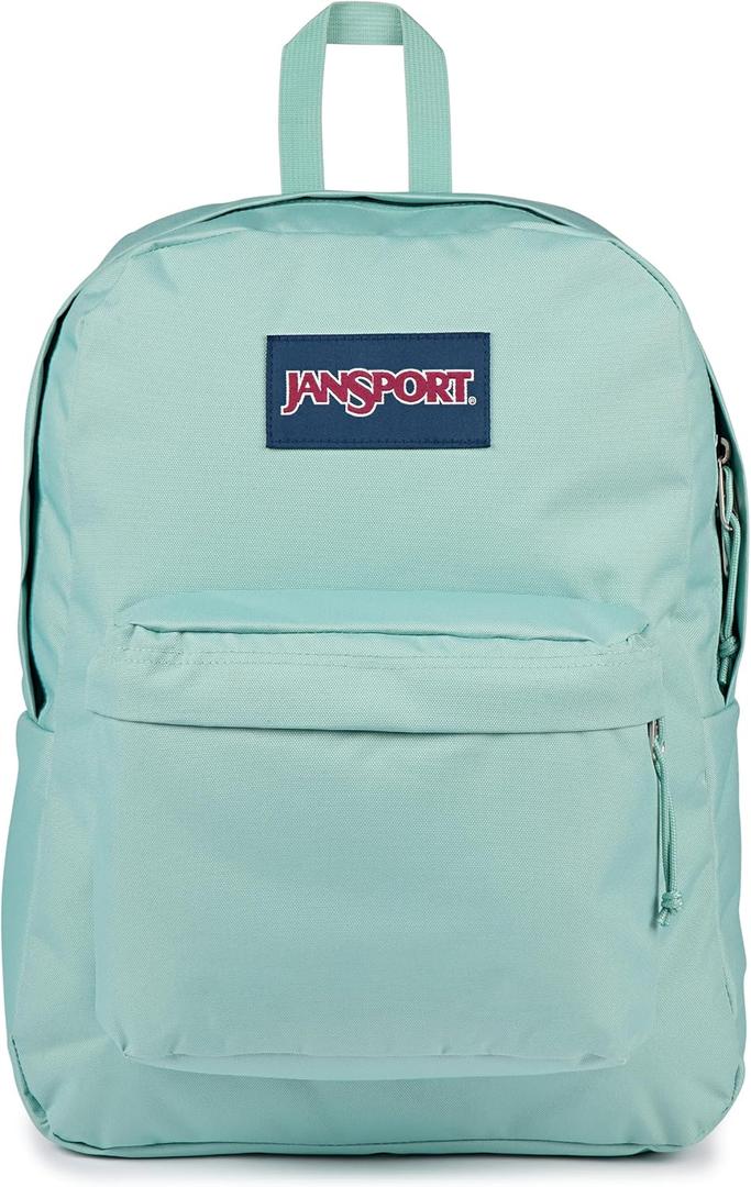 JanSport SuperBreak One Backpack - Durable, Lightweight Bag with 1 Main Compartment, Front Utility Pocket with Built-in Organizer, Premium Backpack, Faded Sage