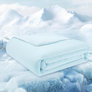 HOMELYSIAN Cooling Comforter King Size, Cooling Blanket for Hot Sleepers, Lightweight Comforter, Light Blue (King (106"x90"))