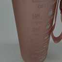 Enerbone 32 oz Water Bottle with Times to Drink and Straw, Motivational Drinking Water Bottles with Carrying Strap, Leakproof BPA & Toxic Free, Ensure You Drink Enough Water for Fitness Gym Outdoor (Lotus Matte)