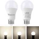 Youtime 3 Way Light Bulbs, 3 Way led Light Bulbs 50 100 150 Watt Equivalent Standard A21,Perfect for Home Lighting Natural White 4000K, 500 1600 2200 Lumens 2Pack