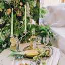 10 Inch Light Green Taper Candle Set, 10 Pack Unscented Dripless Candlesticks for Family Dinner Parties Spring Home Decoration and Wedding