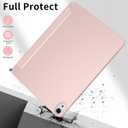 Case for iPad (A16) 11th Generation 11 Inch 2025/ iPad 10th Generation 10.9 inch 2022, Auto Wake/Sleep, Support Touch ID, Slim Trifold Stand Protective Cover with Soft TPU Back (Light Pink)