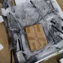 GarveeHome Kitchen Table Set for 4, Rectangular, Retro Brown, Modern Style, Easy Assembly, Dining Set