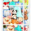 TomCare Extra Large Stuffed Animal Storage Metal Storage Organizer with 4 Lockable Wheels Space Saving Stuffed Animals Holder for Playroom Bedroom