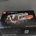 Mould King 10200 V8 Engine Model Kit for Truck, MOC Engine Model Kit with Transmisslon, Engineering Model Building Kit with Battery 3236 PCS