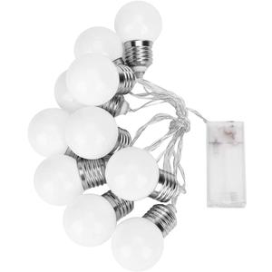 Outdoor String Lights, Led Patio String Lights, Waterproof, Weatherproof, Shatterproof Outdoor String Lights for Patio, Porch, Backyard, Garden Decor 1.5m (Warm White)