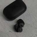 JBL Vibe Buds 2 - True Wireless Noise Cancelling Earbuds with JBL Pure Bass Sound & Smart Ambient technology, 4mics for crisp, clear calls, up to 40Hrs of Playback, IP54 Dust & Water resistant (Black)