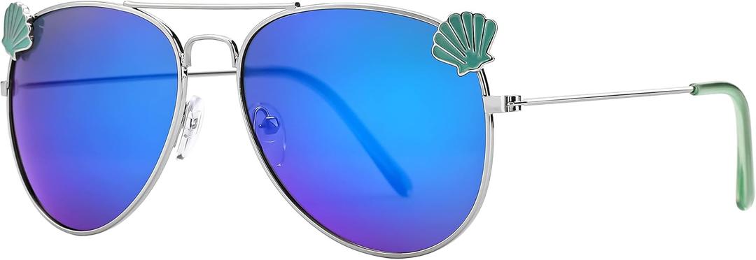 FEISEDY Kids Polarized Sunglasses, Classic Pilot Glasses for Girls Boys Cool Toddler Shades B4062 (Age 2-10)