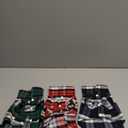 3 Pcs Dog Clothes Plaid Shirt Puppy Clothes Button Up Cat Shirt for Small Pet Dogs Cat Christmas Costume (Small)