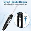 H2ofloss Water Flosser for Teeth, Braces, Professional Water Teeth Cleaner with 800ML Water Tank and 5 Settings, 13 Multifunctional Nozzles and Hygienic Nozzles Storage Compartment for Family (Black)