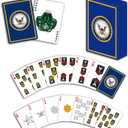 Military Gift Shop US Navy Professional Quality Playing Cards | Great for Game Night | Gifts for Sailors | Navy Playing Cards