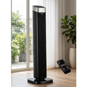 Uthfy 41" Tower Fan for Bedroom, 120° Oscillating Standing Fan with 24H Timer, Built-In Aromatherapy Box, Remote Control, 25ft/s High-Speed, 3 Speeds, 3 Modes, Quiet Floor Fan for Room, Home, Office