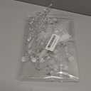 18PCS Clear Christmas Snowflake Icicle Hanging Ornaments Acrylic Crystal Christmas Tree Decorations with Drop Pendants for Xmas Winter Wonderland New Year Party Supplies