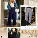 Neer 4 Pack Women's Plus Size Lounge Pants, High Waisted Wide Leg Front Seam Sweatpants Yoga Casual Baggy Pants with Pockets, 3XL
