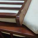 Storkcraft Premium Hoop Glider & Ottoman (Espresso with Beige)  GREENGUARD Gold Certified, Solid Wood Craftsmanship, Convenient Storage Pockets, Glider Rocking Chair for Nursery, Multi-Award-Winning