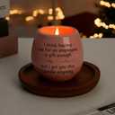 Boss Lady Gifts for Women, Boss Gifts, 10 Oz Handmade Ceramic Lavender Scented Candle, Gift for Boss Female, Boss's Birthday Gift for Women (Pink)