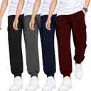 Oakgarden 4 Pack Boys Baggy Cargo Sweatpants 7-8 Years