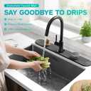 Stone Faucet Mat for Kitchen Sink Diatomite Fast-Drying Stone Tray, Faucet Mat Sink Splash Guard, Decorative Sink Protector for Kitchen Bathroom Counter [Dark Gray, 23.6''x3.9'']