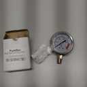 Water Pressure Gauge Oil Filled Stainless-Steel 2-1/2" Dial Size Dual-Scale with 1/4" Lower Mount for RO System(0-1kg(MPa)/0-150psi)