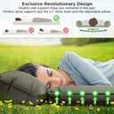 IFORREST Camping Pad with Armrest & Pillow - Self-InflatingAir Mattress, Rollover Protection, Ultra-Comfortable Mat, Lightweight for Tent, Cot, Backpacking(L/XL), Full XL