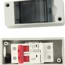 Miniature Circuit Breaker 16A DC500V for Solar Panels Outdoor Disconnect Switch IP65 Rated DIN Rail Enclosure RV Breaker Box