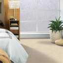 Bloss Window Privacy Film Wheat Flower Frosted Window Glass Film No Glue Door Window Covering for Office and Home Decoration,35.4 inches by 78.7 inches