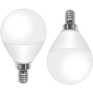 E12 Candelabra Globe Bulbs 6W 120V Daylight White 5000K 5-Pack