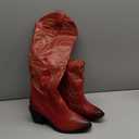 wetkiss Knee High Cowboy Cowgirl Boots for Women, with Unique Embroidery, Side Zipper and Chunky Heel Design
 8.5
