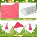 Yerliker 8 Pcs Easter Yard Signs with Stakes Outdoor Garden Bunny Lawn Signs Decorative Bunny Yard Stakes Rabbit Easter Decorations for Easter Hunt Game Home Spring Props Party Supply (Classic Style)