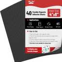 Mr. Pen- Adhesive Magnetic Sheets, 4" x 6", 40 Pack, Magnetic Sheets with Adhesive Backing, Magnetic Sheets, Flexible Magnetic Sheet, Picture Magnets, Cuttable Magnetic Sheets