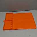 Silicone Tools Mat for Griddle Kitchen Cooking Baking Countertop-Side Shelf Spatula Mat with Drip Pad for Blackstone Weber Traeger Pit Boss Flat Top Grill Smoker- BBQ Accessories Gifts for Men(Orange)