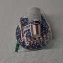 OHOME 4th of July Decorations - Serve 24 - Patriotic Plates Tablecloth Napkins Cups Banner | Fourth of July Accessories for Home Outdoor | American Flag Party Supplies