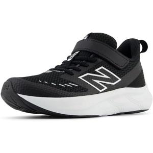 New Balance Kid's Fresh Foam 625 V1 Hook and Loop Running Shoe, Black/White, 11 M Little Kid
