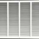 Fits 24x18 Duct Opening Stamped Steel Return Air Grille Vent Cover Grille for Sidewall and Ceiling in White Surface Dimensions: 25.75" W X 19.75" H (24" W x 18" H Duct Opening)