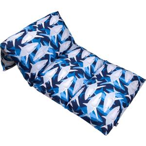 Wildkin Kids Floor Lounger  Pillow Lounger, Travel-Friendly, Ideal for Sleepovers, Fits Standard Pillows - Sharks