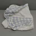 HonestBaby 3-Piece Organic Cotton Hooded Towel & Washcloth Set, Blue Painted Buffalo Check, One Size (Love Dot (Set of 4))