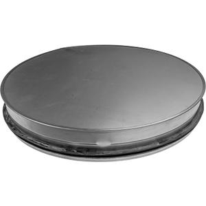 Vent Systems 5 Inch Galvanized Steel Tee Cap - Heavy-Duty HVAC End Plug for Dryer Ducts, Exhaust Pipes, and Round Metal Vents  Indoor and Outdoor Use  Closure Fitting for HVAC Systems