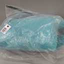 FJZFING Blue Round Rug Ultra-Soft Plush Modern 5x5 Circle Area Rug for Kid's Bedroom, Fluffy Shag Circular Rug for Nursery Room, Non-Slip Home Decor Cute Blue Carpet for Teen's Room