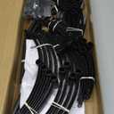 Garden Obelisk Trellis for Climbing Plants Outdoor 6 Ft Rose Bush Round Trellis for Pots Rustproof Metal Plant Flower Trellises for Clematis Vine Jasmine Support Outdoor Indoor (Black)