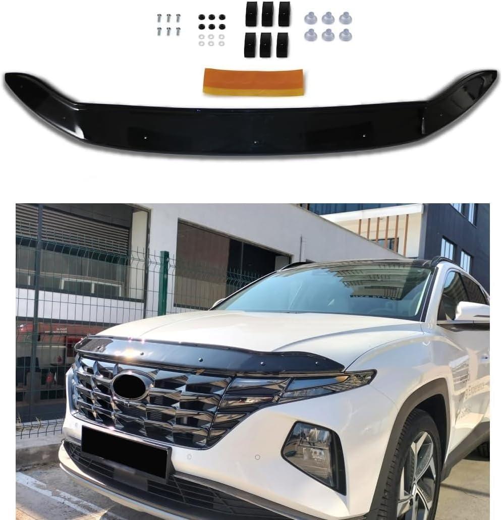 BMY Hood Deflector/Front Bug Shield Compatible for Hyundai Tucson 2022-2025 Hood Guard Bonnet Protector | Particles & Bug | Car Accessories BMY Hood Deflector/Front Bug Shield Compatible for Hyundai Tucson 2022-2025 Hood Guard Bonnet Protector | Particles & Bug | Car Accessories