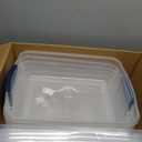 Rubbermaid Cleverstore 17 Qt Clear Storage Bins with Lids, 6-Pack, Stackable, BPA-Free, Made in USA