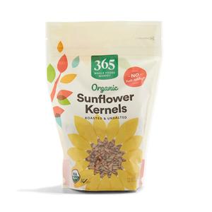 365 by Whole Foods Market, Organic Roasted Unsalted Sunflower Kernals, 12 Ounce (EXP 02/17/27)